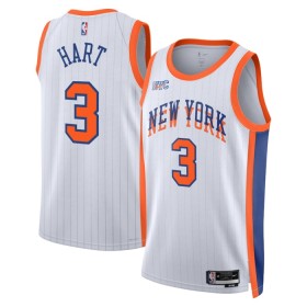 Muške NBA Dres New York Knicks Josh Hart Nike 2024-25 City Edition Bijela Swingman